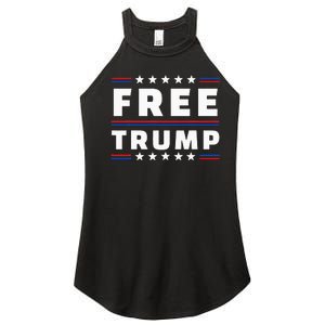 Free Donald Trump Republican Support Women's Perfect Tri Rocker Tank