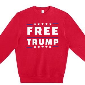 Free Donald Trump Republican Support Premium Crewneck Sweatshirt