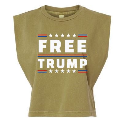 Free Donald Trump Republican Support Garment-Dyed Women's Muscle Tee