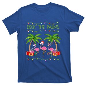 Funny Deck The Palms Merry Flamingo Christmas In July Idea T-Shirt