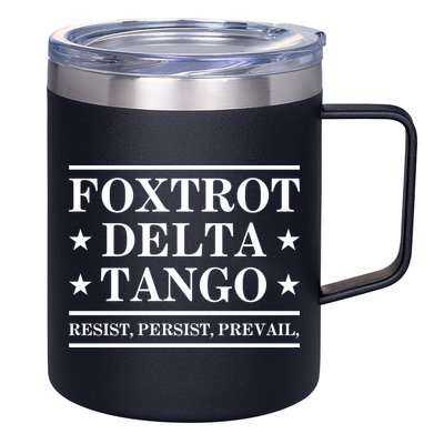 Foxtrot Delta Tango 12oz Stainless Steel Coffee Mug