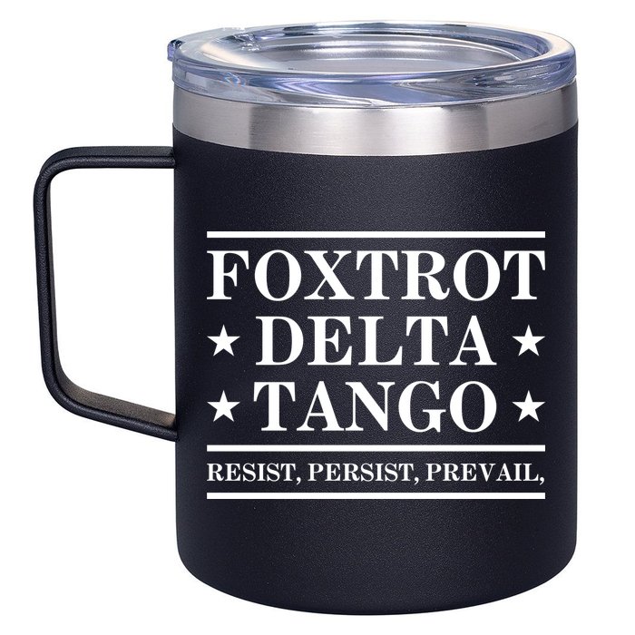 Foxtrot Delta Tango 12oz Stainless Steel Coffee Mug