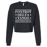 Foxtrot Delta Tango Cropped Pullover Crew
