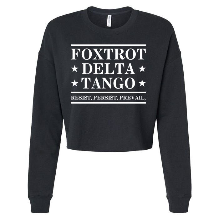 Foxtrot Delta Tango Cropped Pullover Crew