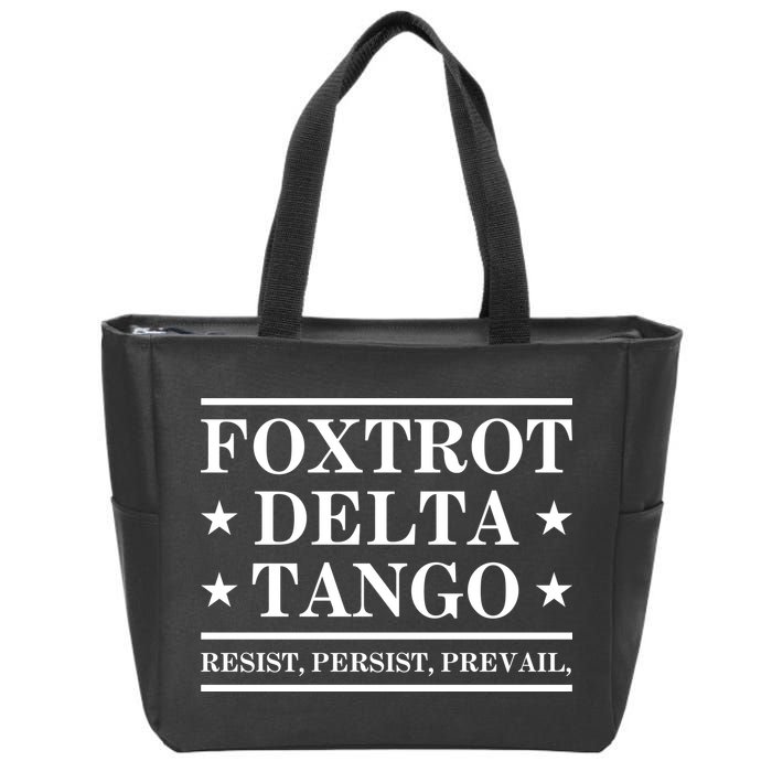 Foxtrot Delta Tango Zip Tote Bag