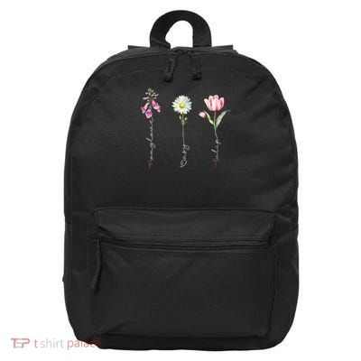 Foxglove Daisy Tulip Flower Foxglove Daisy Tulip Floral 16 in Basic Backpack