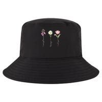 Foxglove Daisy Tulip Flower Foxglove Daisy Tulip Floral Cool Comfort Performance Bucket Hat