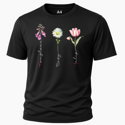 Foxglove Daisy Tulip Flower Foxglove Daisy Tulip Floral Performance Shirt