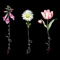 Foxglove Daisy Tulip Flower Foxglove Daisy Tulip Floral Cooling Performance Crew T-Shirt
