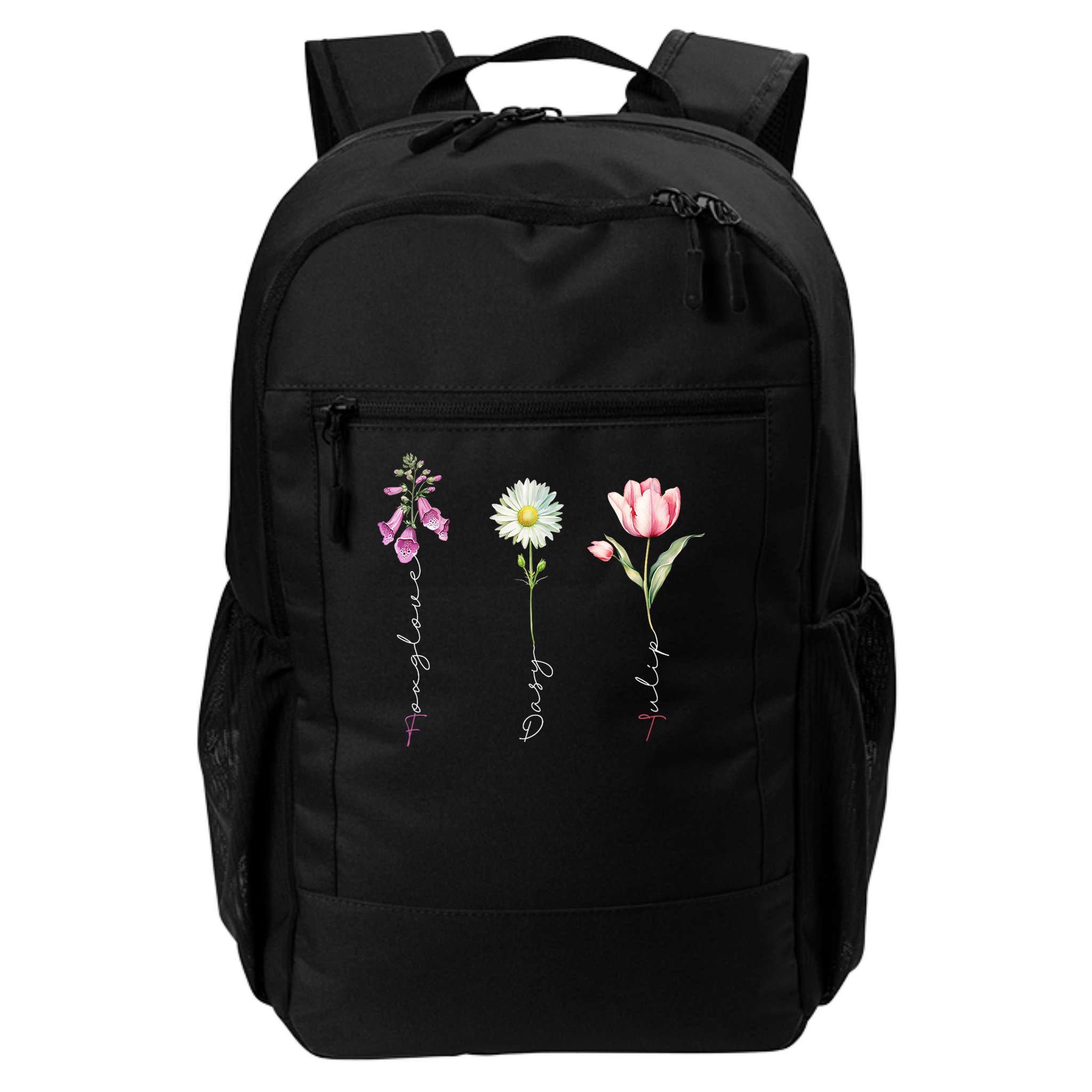 Foxglove Daisy Tulip Flower Foxglove Daisy Tulip Floral Backpack
