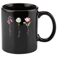 Foxglove Daisy Tulip Flower Foxglove Daisy Tulip Floral 11oz C Handle Ceramic Mug