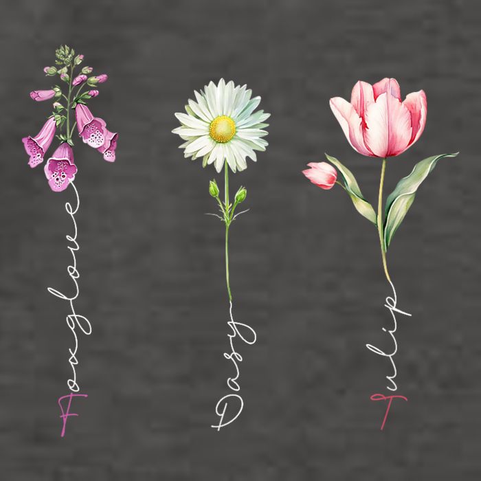 Foxglove Daisy Tulip Flower Foxglove Daisy Tulip Floral Vector Backpack