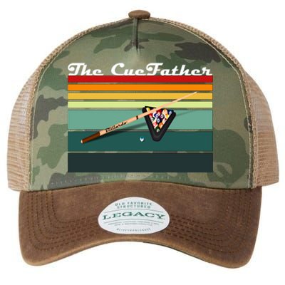 Father's Day The Cue Father Fantasy Billiards Funny Pool Billiards Gift For Dad Legacy Tie Dye Trucker Hat