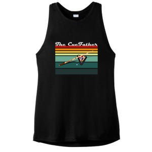 Father's Day The Cue Father Fantasy Billiards Funny Pool Billiards Gift For Dad Ladies PosiCharge Tri-Blend Wicking Tank