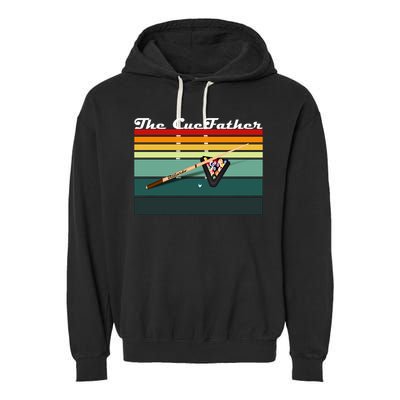 Father's Day The Cue Father Fantasy Billiards Funny Pool Billiards Gift For Dad Garment-Dyed Fleece Hoodie