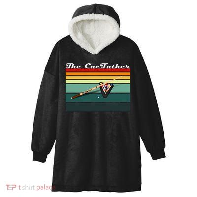 Father's Day The Cue Father Fantasy Billiards Funny Pool Billiards Gift For Dad Hooded Wearable Blanket