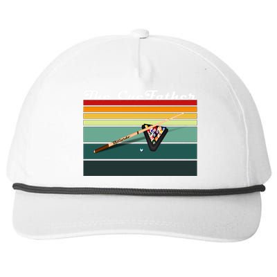 Father's Day The Cue Father Fantasy Billiards Funny Pool Billiards Gift For Dad Snapback Five-Panel Rope Hat