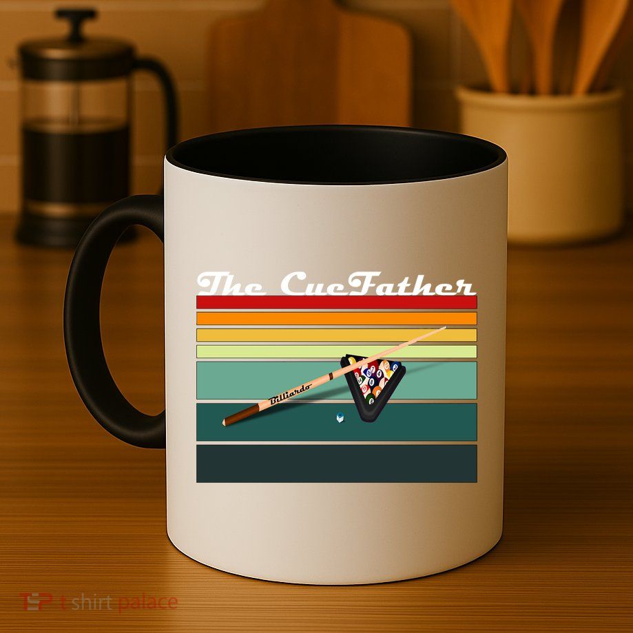 Father's Day The Cue Father Fantasy Billiards Funny Pool Billiards Gift For Dad Mug