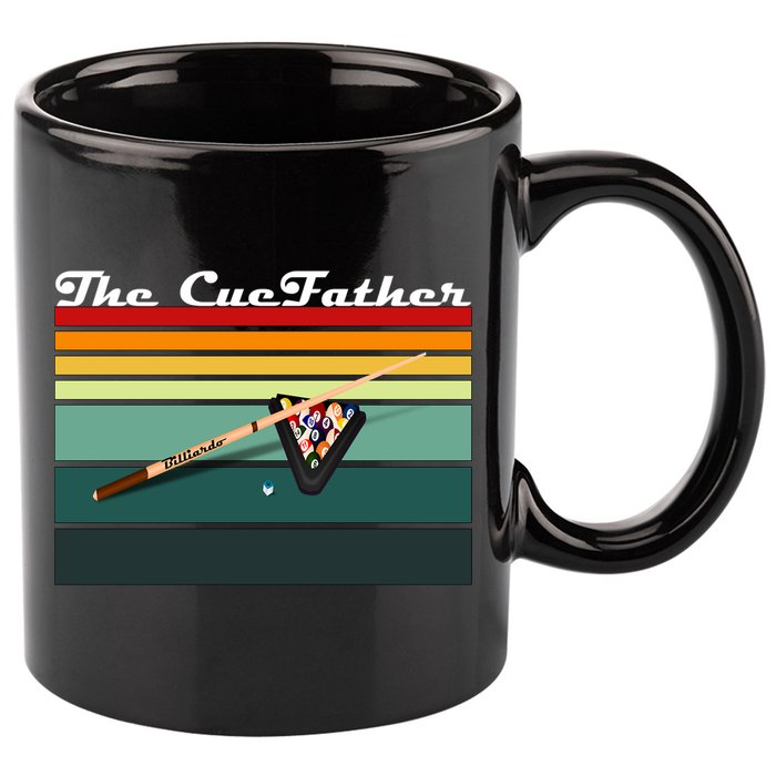 Father's Day The Cue Father Fantasy Billiards Funny Pool Billiards Gift For Dad 11oz C Handle Ceramic Mug