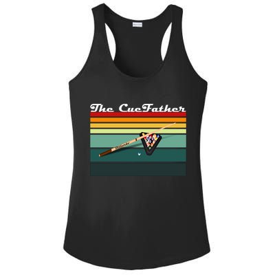 Father's Day The Cue Father Fantasy Billiards Funny Pool Billiards Gift For Dad Ladies PosiCharge Competitor Racerback Tank
