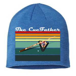 Father's Day The Cue Father Fantasy Billiards Funny Pool Billiards Gift For Dad Sustainable Beanie