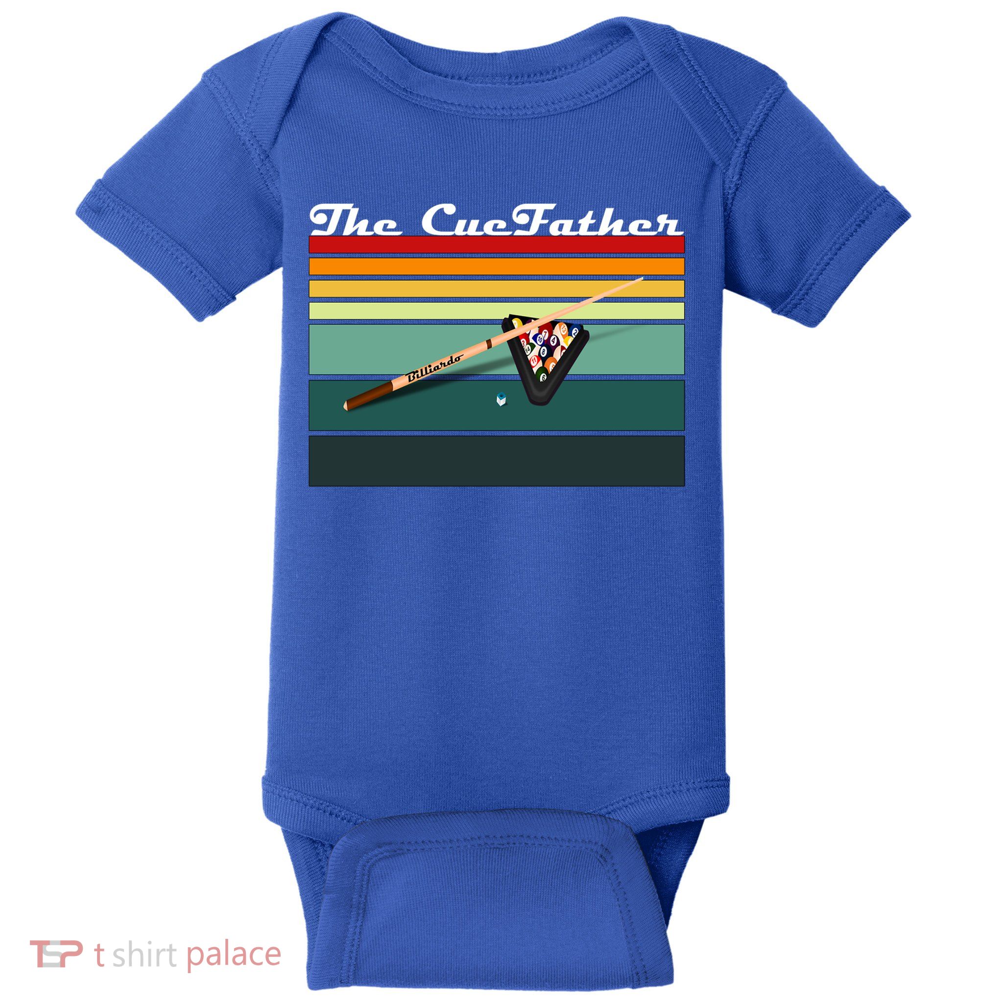 Father's Day The Cue Father Fantasy Billiards Funny Pool Billiards Gift For Dad Baby Bodysuit