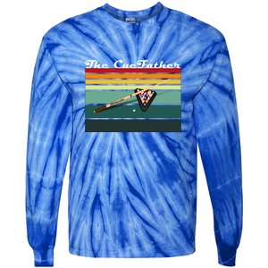 Father's Day The Cue Father Fantasy Billiards Funny Pool Billiards Gift For Dad Tie-Dye Long Sleeve Shirt