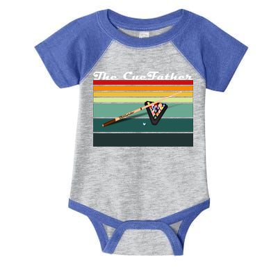 Father's Day The Cue Father Fantasy Billiards Funny Pool Billiards Gift For Dad Infant Baby Jersey Bodysuit