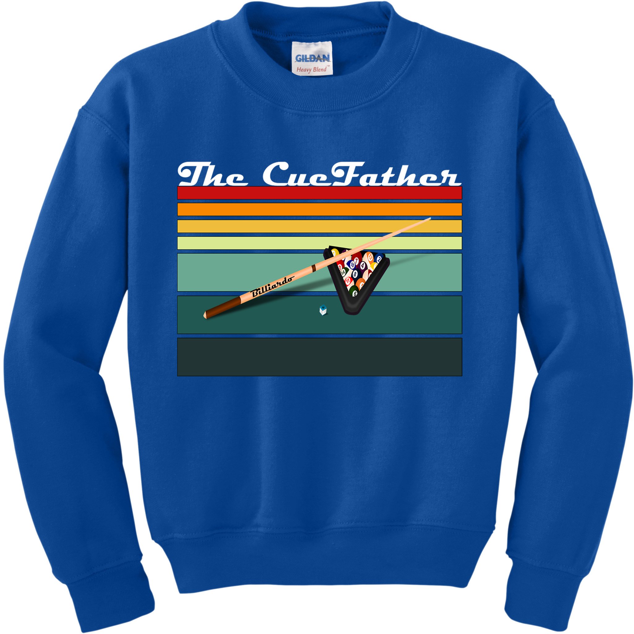 Father's Day The Cue Father Fantasy Billiards Funny Pool Billiards Gift For Dad Kids Sweatshirt
