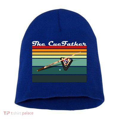 Father's Day The Cue Father Fantasy Billiards Funny Pool Billiards Gift For Dad Short Acrylic Beanie