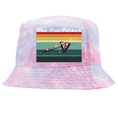 Father's Day The Cue Father Fantasy Billiards Funny Pool Billiards Gift For Dad Tie-Dyed Bucket Hat