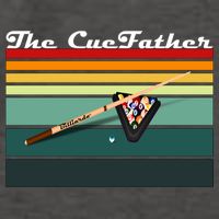 Father's Day The Cue Father Fantasy Billiards Funny Pool Billiards Gift For Dad Vector Backpack