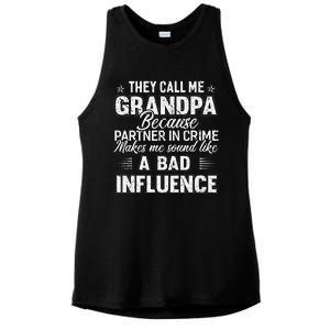 Fathers Day They Call Me Grandpa Grandfather Gift Ladies PosiCharge Tri-Blend Wicking Tank