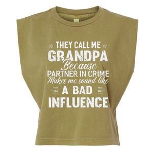 Fathers Day They Call Me Grandpa Grandfather Gift Garment-Dyed Women's Muscle Tee