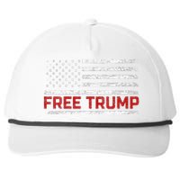 Free Donald Trump Republican Support Pro Trump American Flag Snapback Five-Panel Rope Hat