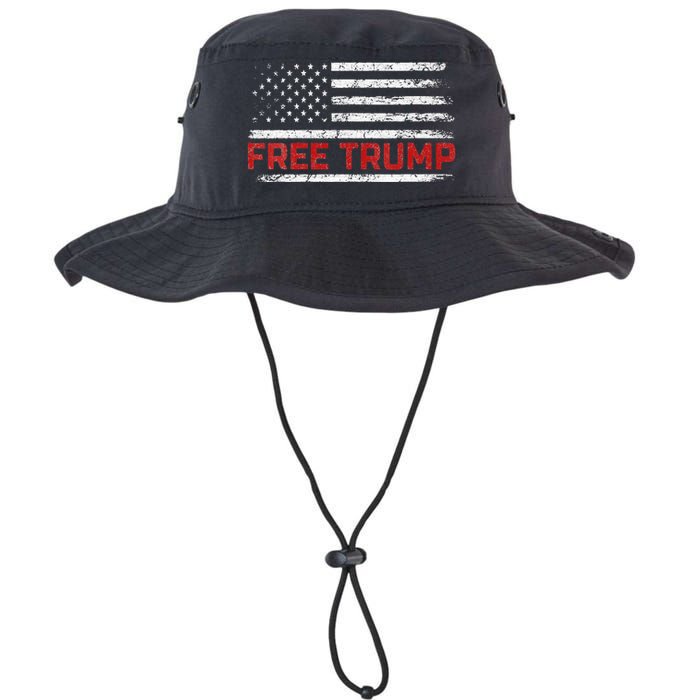 Free Donald Trump Republican Support Pro Trump American Flag Legacy Cool Fit Booney Bucket Hat