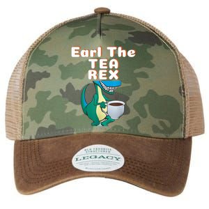 Funny Dinosaur T-Rex Earl The Tea Rex Dino Lovers Gift Idea Legacy Tie Dye Trucker Hat