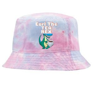 Funny Dinosaur T-Rex Earl The Tea Rex Dino Lovers Gift Idea Tie-Dyed Bucket Hat