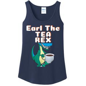 Funny Dinosaur T-Rex Earl The Tea Rex Dino Lovers Gift Idea Ladies Essential Tank