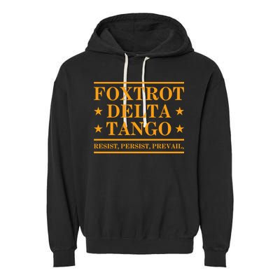 Foxtrot Delta Tango Garment-Dyed Fleece Hoodie