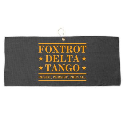 Foxtrot Delta Tango Large Microfiber Waffle Golf Towel