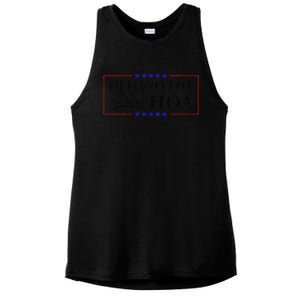 Funny Defund The Hoa Homeowners Association Ladies PosiCharge Tri-Blend Wicking Tank