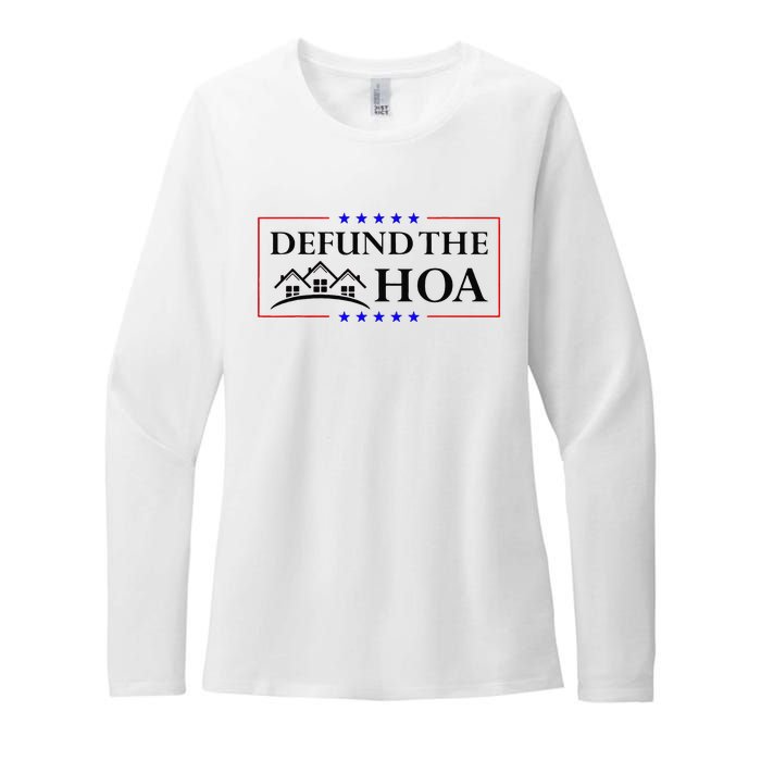 Funny Defund The Hoa Homeowners Association Womens CVC Long Sleeve Shirt