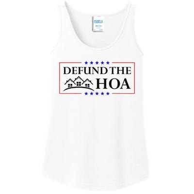 Funny Defund The Hoa Homeowners Association Ladies Essential Tank