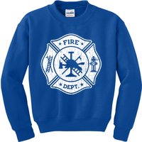 Fire Departt Trucks Funny Fire Firefighters Graphic Gift Kids Sweatshirt