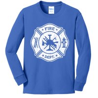 Fire Departt Trucks Funny Fire Firefighters Graphic Gift Kids Long Sleeve Shirt