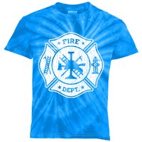 Fire Departt Trucks Funny Fire Firefighters Graphic Gift Kids Tie-Dye T-Shirt