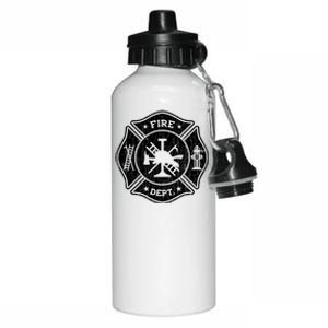 Fire Departt Trucks Funny Fire Firefighters Graphic Gift Aluminum Water Bottle