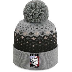 Free Donald Trump Republican Support The Baniff Cuffed Pom Beanie