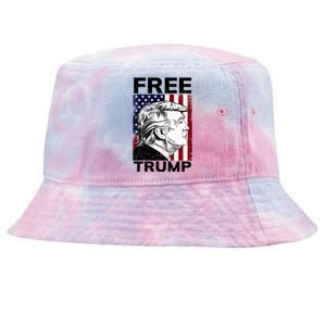 Free Donald Trump Republican Support Tie-Dyed Bucket Hat